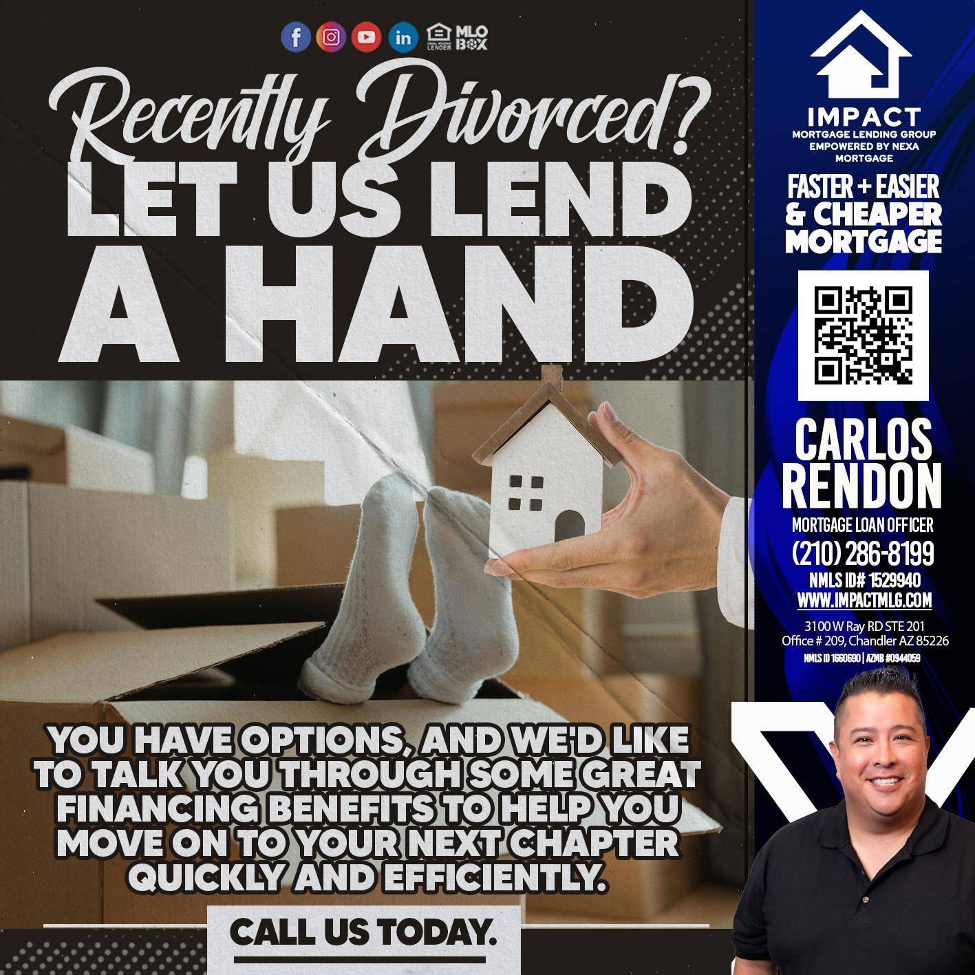 RECENTLY DIVORCED? - Carlos Rendon - Mortgage Loan Officer