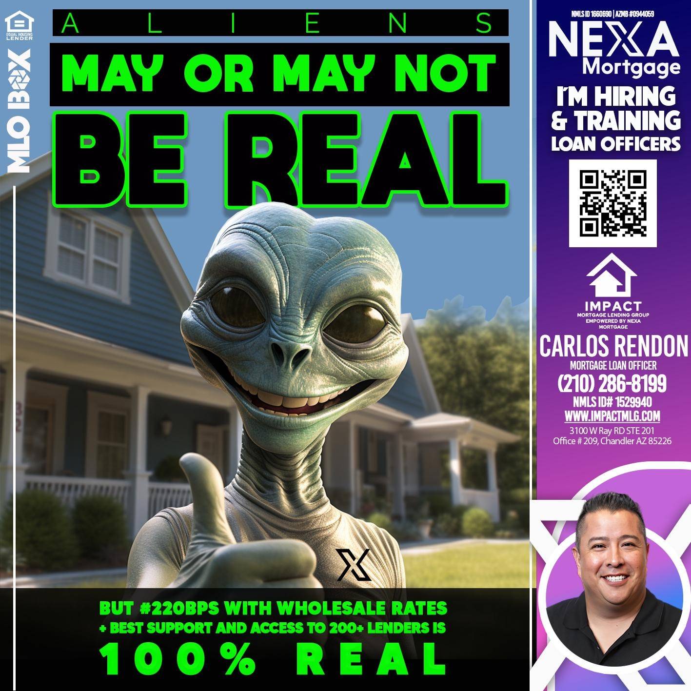 ALIENS - Carlos Rendon - Mortgage Loan Officer