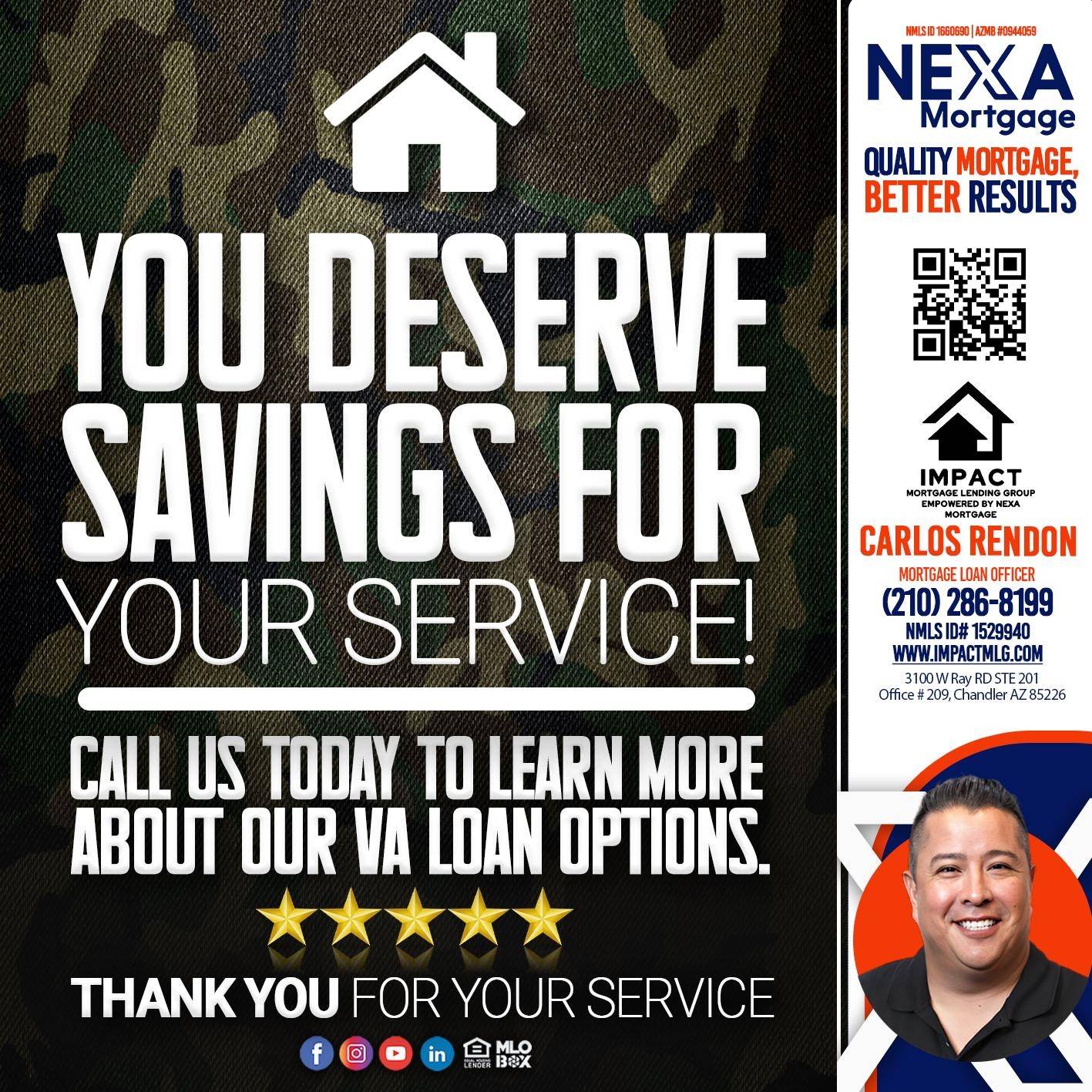 YOU DESERVE - Carlos Rendon - Mortgage Loan Officer