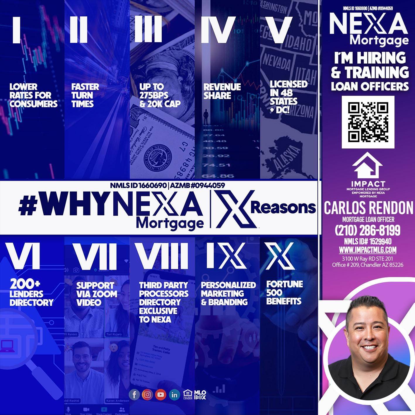 WHY NEXA - Carlos Rendon - Mortgage Loan Officer